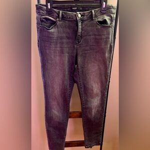 Simply Vera Vera Wang Dark Gray Skinny Jeans